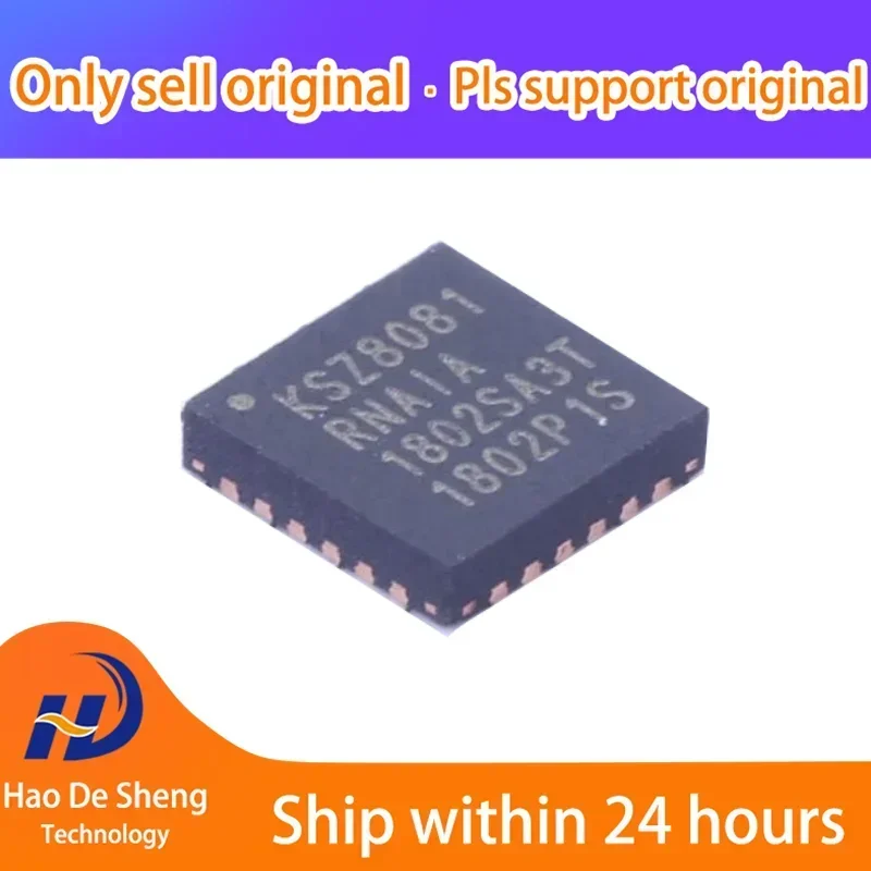 

10PCS/LOT KSZ8081RNAIA-TR KSZ8081RNAIA QFN-24 New Original In Stock