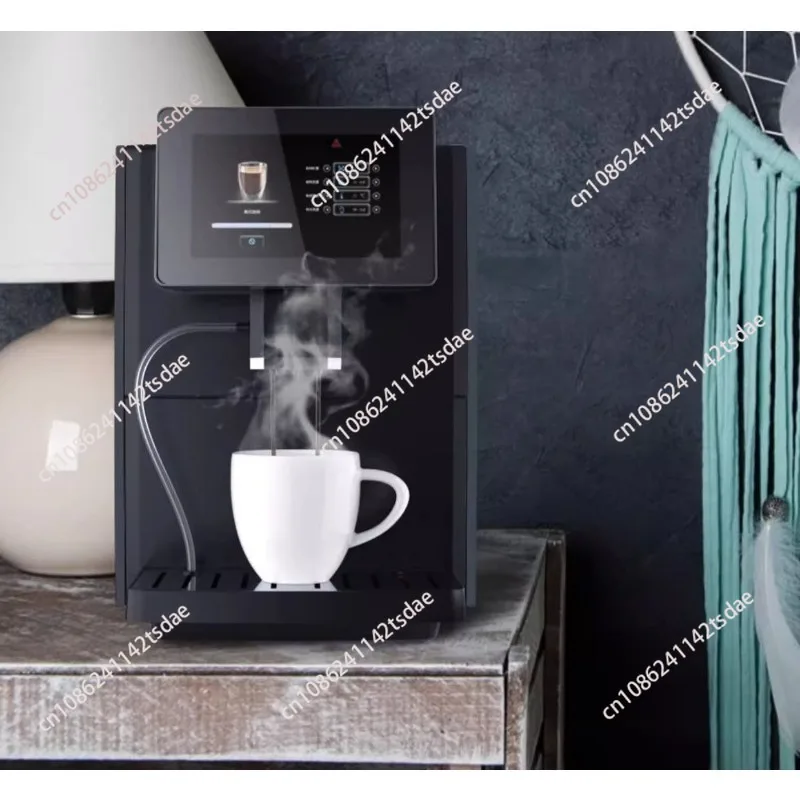 Touch Screen Automatic Cappuccino Machine, Stainless Steel with Integrated Grinder for Home & Business