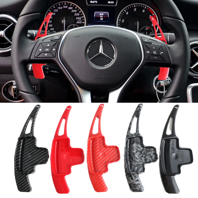 For Mercedes Benz A B E M Class W176 W246 W212 W213 W166 GLK SLK Car Steering Wheel Paddle Shift Extension Shifters DSG