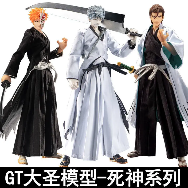 ألعاب داسين الرائعة GT بليتش كوروساكي إيتشيغو أيزن سوسوكي أوكيتاكي جوشيرو إيتشيمارو جين 18 سنتيمتر/7 بوصة 1/10 SHF عمل الشكل #4
