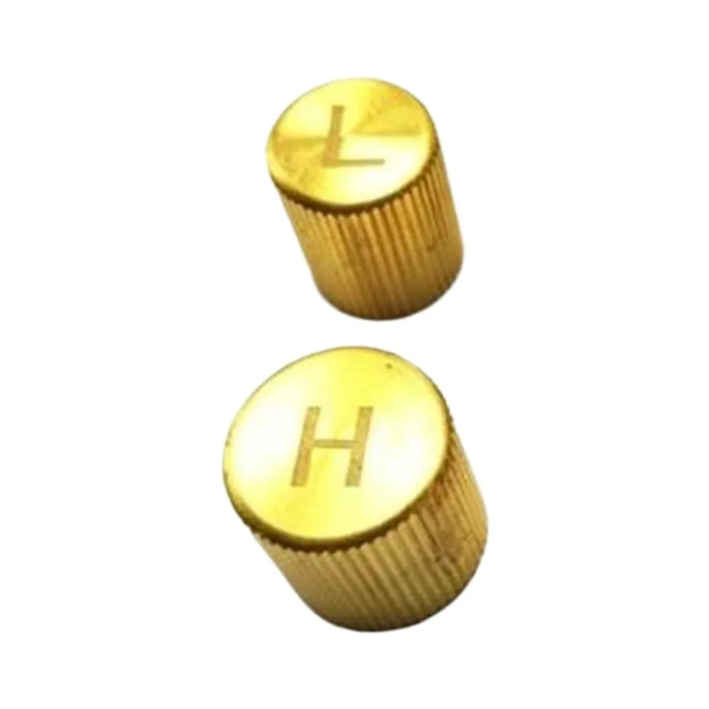 Brass AC Cap AC Valve Cap High And Low Pressure Direct Replacement Part Easy Installation Design Precise Thread Match