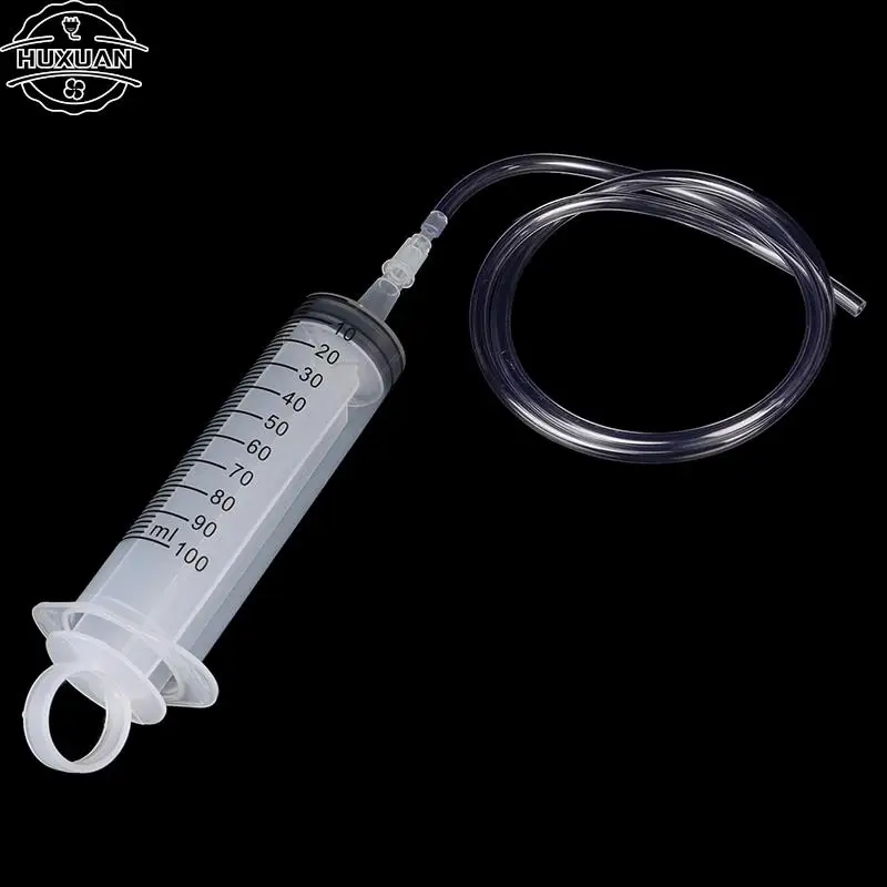 1pcs 100ml Large Capacity Syringe Reusable Pump Measuring With 1m Tube Feeding Ink