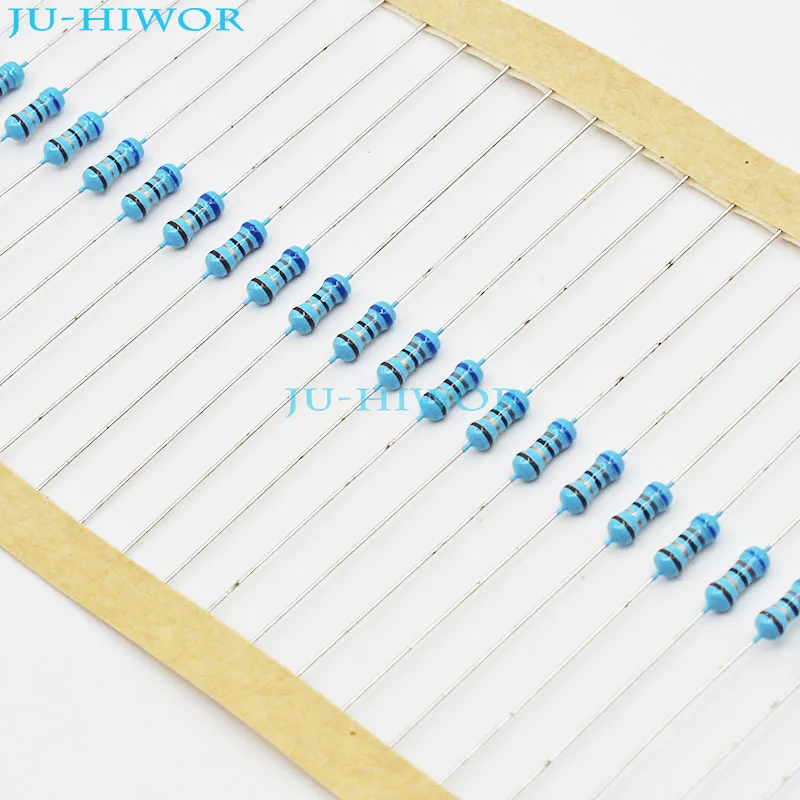 

1000pcs/lot 68 75 82 100 120 ohm ohms 1/4W Watt 0.25W 1% Metal Film Resistor Resistors