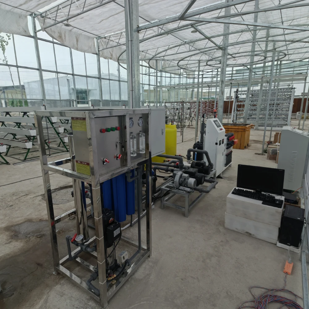 Hot-selling hydroponic substrate planting planting full set of pumps Metal structure Remote monitoring Water and fertilizer