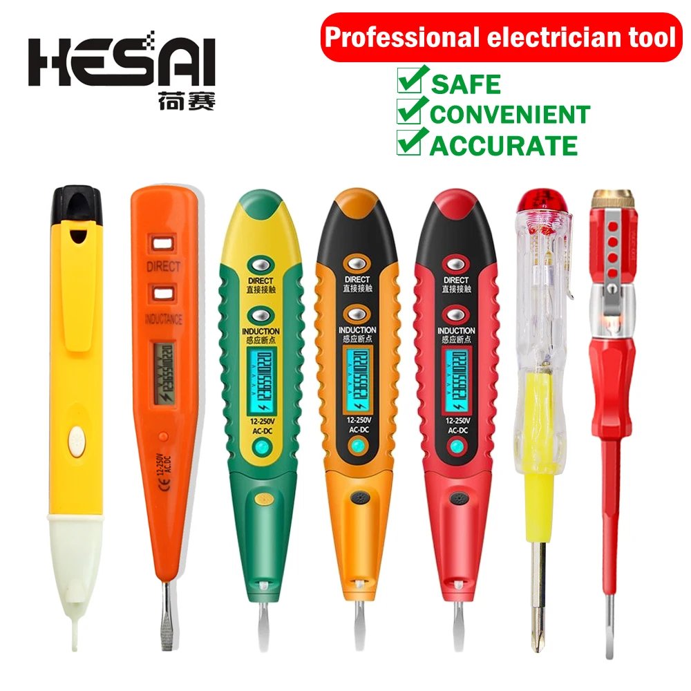 90-1000V Non-Contact/Touch Socket Muur Stopcontact Voltage Detector Sensor Tester Pen Led licht Ac 110V-220V Test Pen