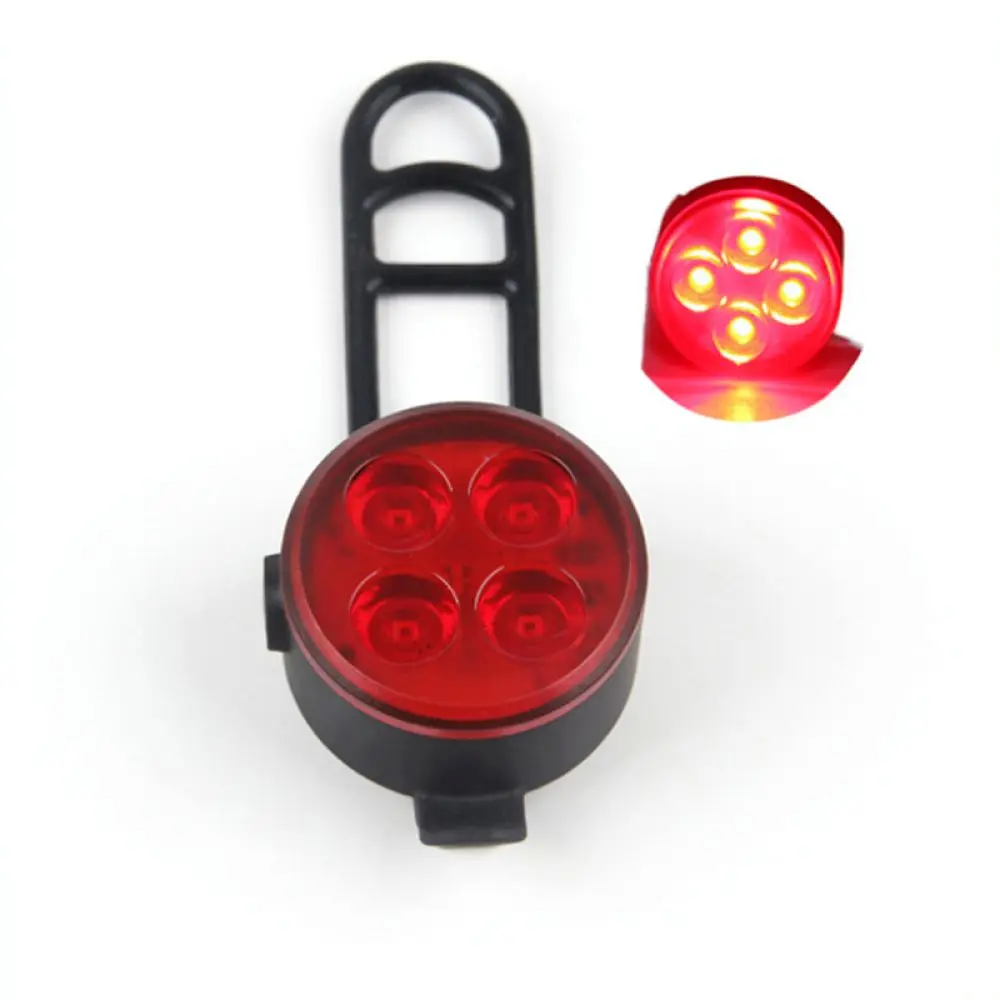 Rechargeable Bike Light Set 4 LED Front Rear Lamp Waterproof Safety Warning Gear For Outdoor Night Cycling MTB