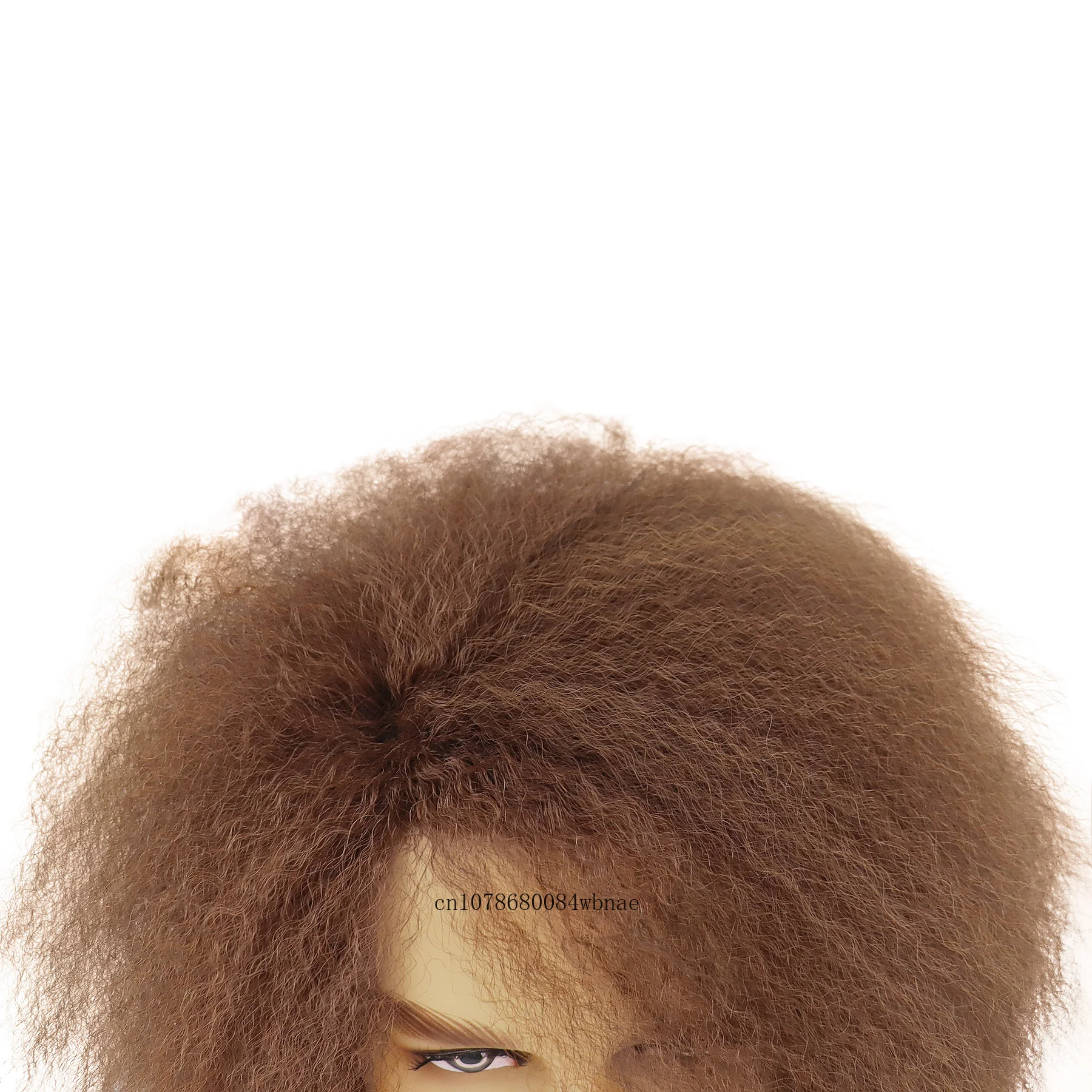 Afro Mens 70s 80s Synthetic Wigs with Bangs Fluffy Disco Wig for Male Boys Party Rocker Costume Natural Looking Adjustable Cap