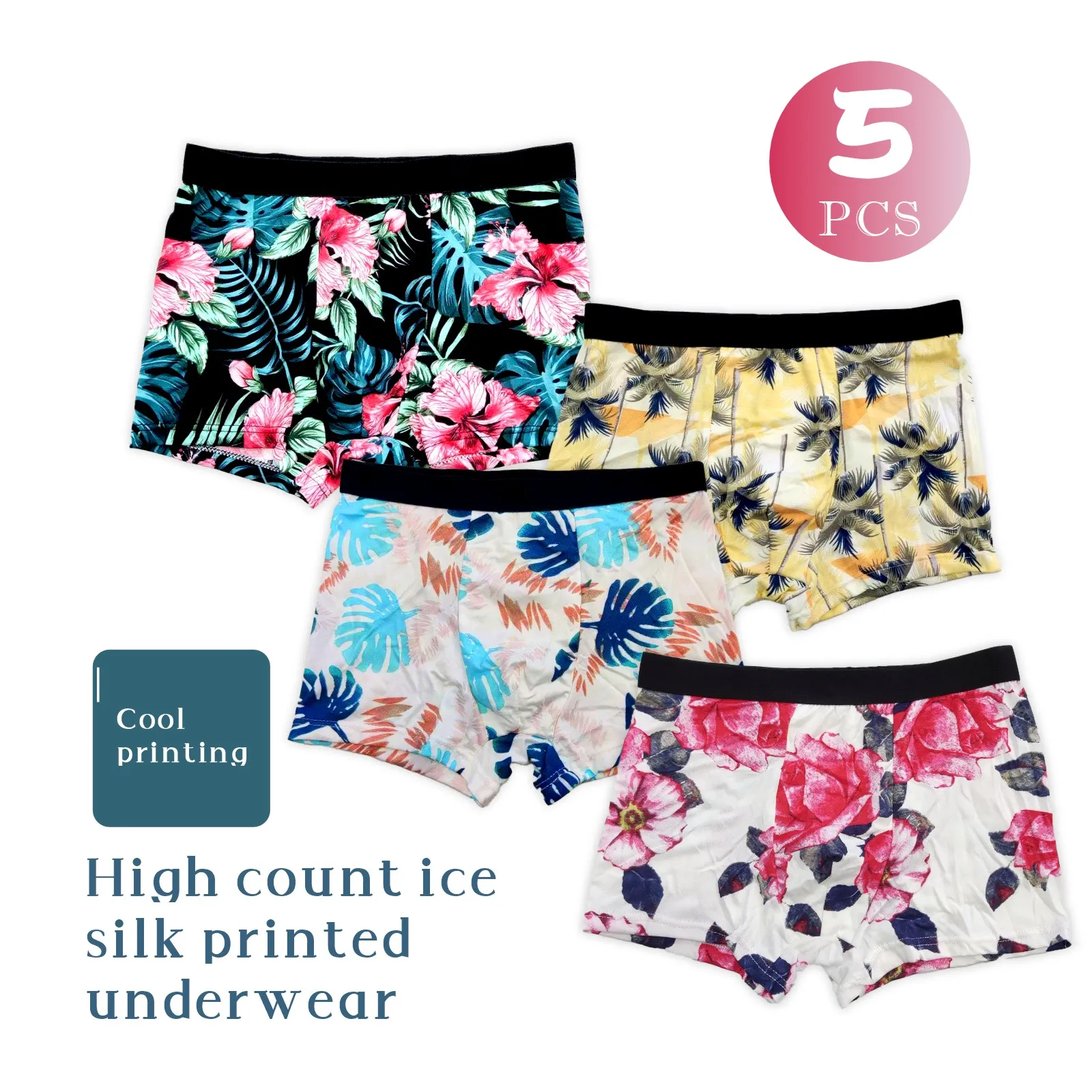 Confezione di valvole boxer in cotone da uomo, confezione da 5 pezzi di biancheria intima comoda, regali di Halloween e Natale. Lingerie premium Scegli