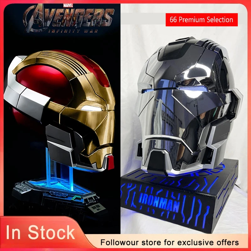 

Iron Man MK17 Helmet Voice-Activated Wearable Automatic Open Close Mecha Mask Cosplay Prop Collection Model Toy Gift Kids Adult
