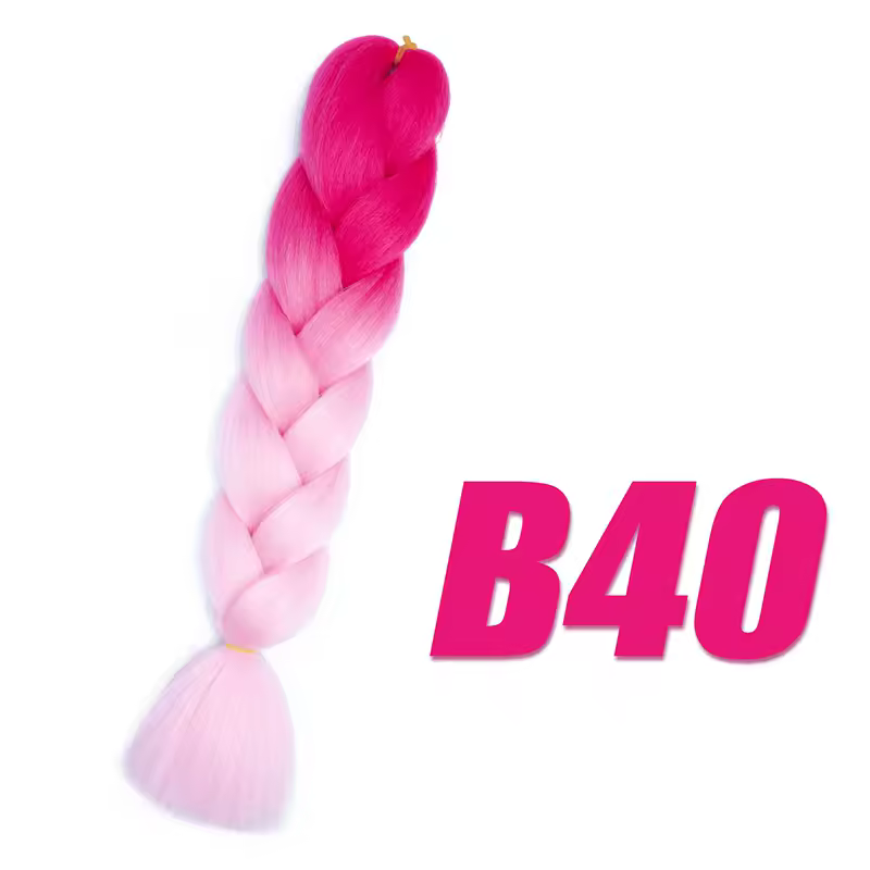 Synthetic Kanekalon Crochet Hair Braiding Hair Pre Stretched Curly Jumbo Braids Extensions Hair Accessories For Girls Braids - Image 46