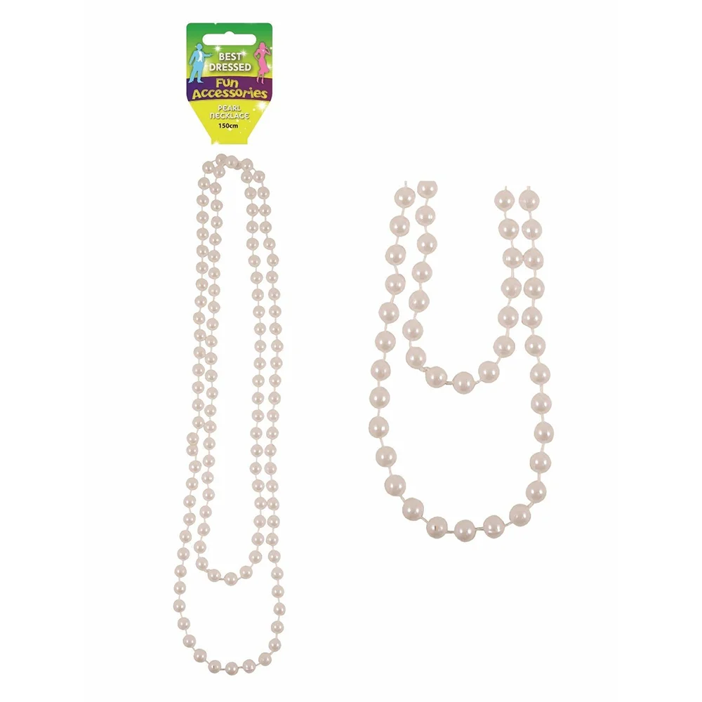 PESENAR Pearl necklaces, earrings, headbands and gloves from the 1920s are perfect for festive party outfits