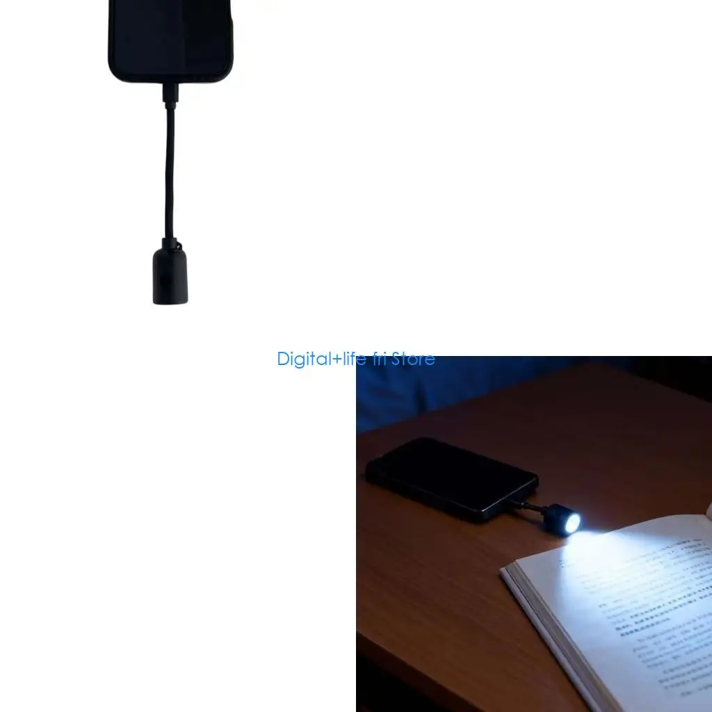 E06D Miniature Type C Rechargeable LED Light Portable Flashlights for Keychains or Bag