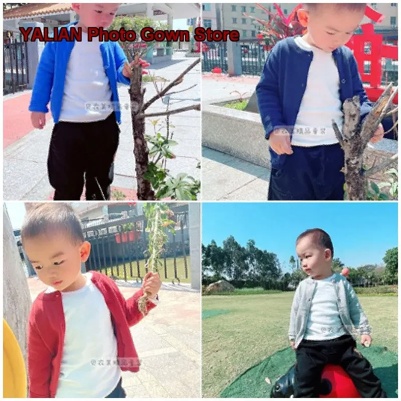 Girls Spring Thin Air-Conditioning Outerwear Infant Knit Top Boys Coat