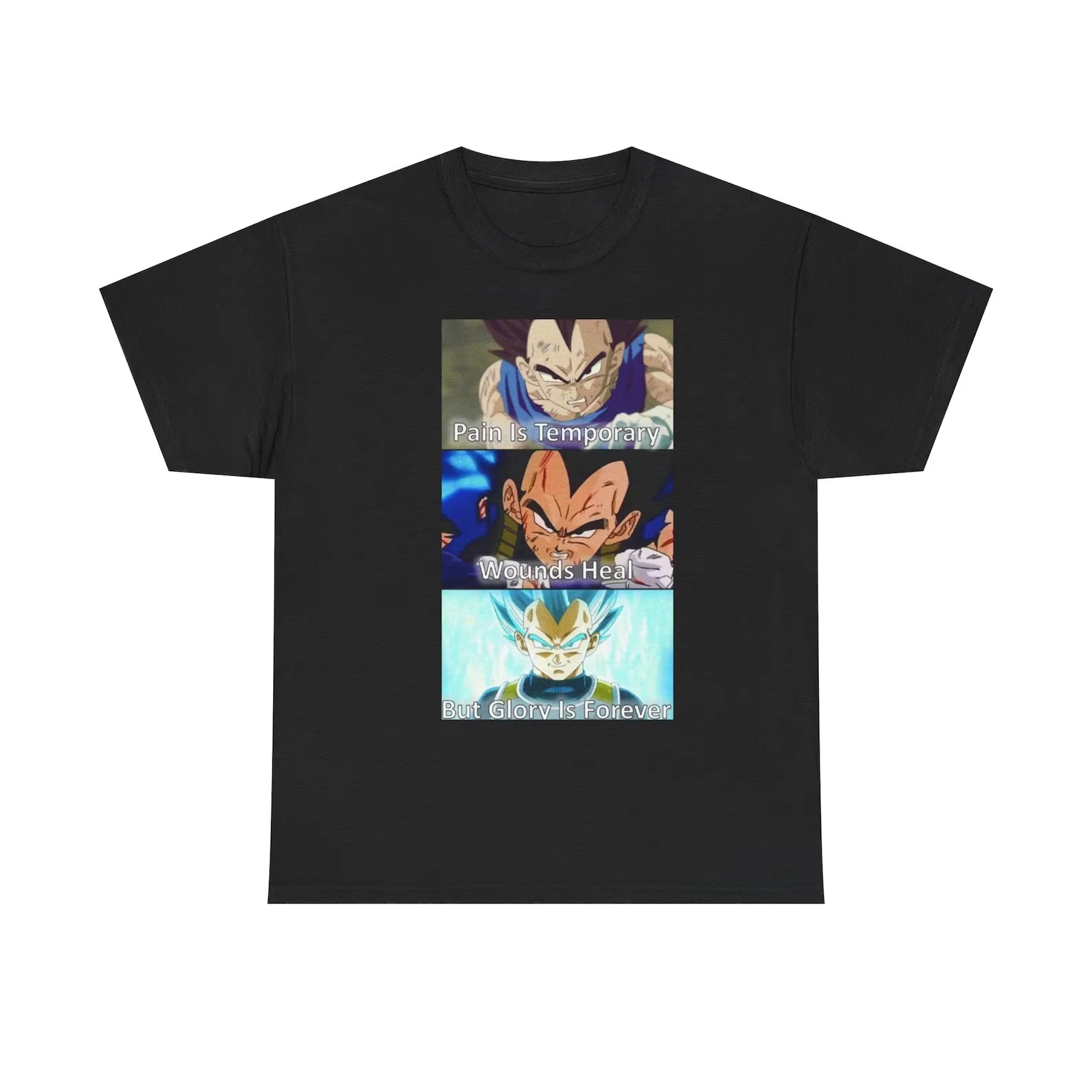2026 Summer Dragon Ball Retro Cotton T-Shirt Unisex Adult Tee Vegeta 