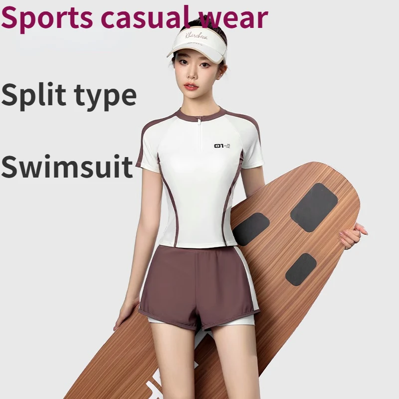 

Women's Conservative Belly Covering Slimming Professional Swimsuit Swimming Pool Specific Women's Hot Spring Swimsuit