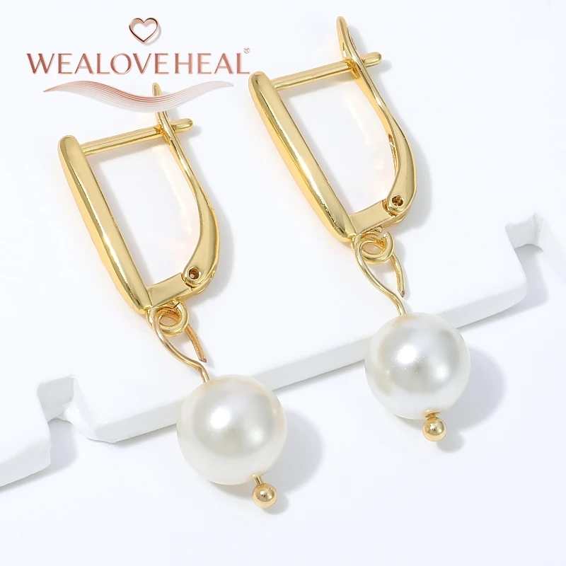 schmuckherstellung zubehör, Minimalistische 18K Vergoldete Messing-Ohrringhaken Handgefertigte DIY-Ohrring-Zubehörteile Hochwertige Ohrringverschlüsse – Detail 22
