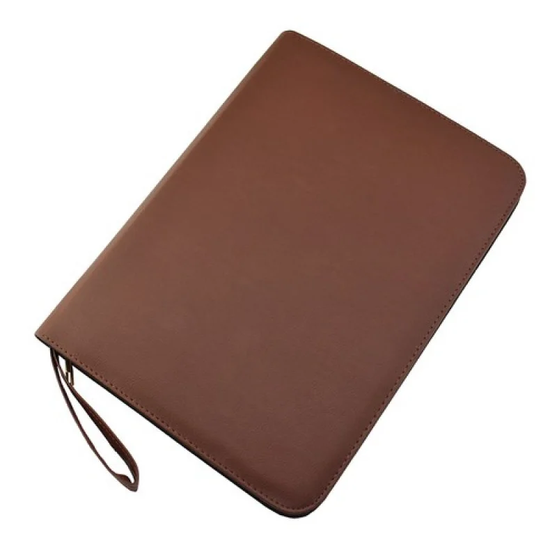 A+ Fountain Pen Rollerball Pen PU Leather Pen Case Pouch Holder for 48 Pens Coffee