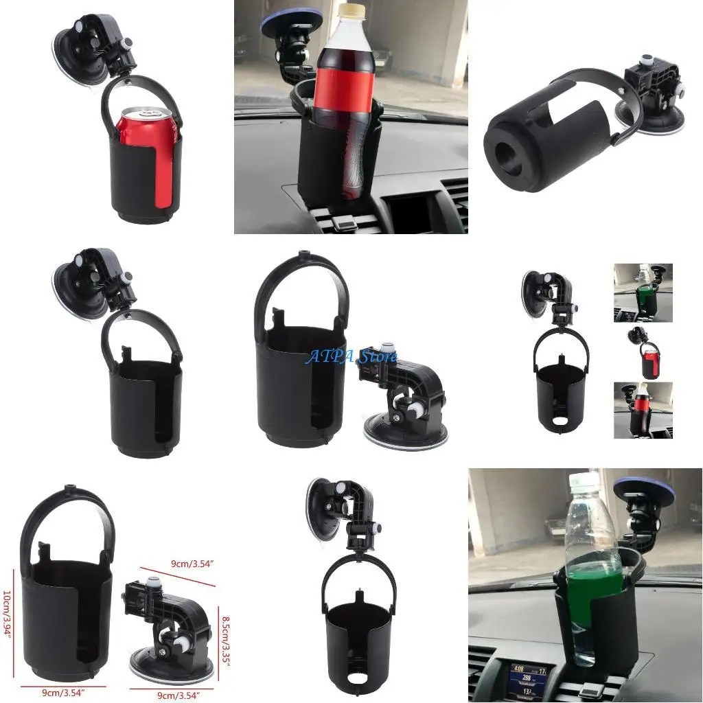 

U13C 85MM Car Water Cup Holder Barrel Suction Cup Cell Phone Holder Adjustable Stand