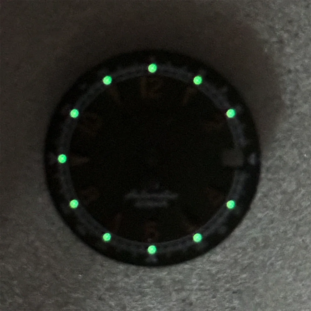 28.5mm S Logo Dial Fit NH35/NH36/4R/7S Japanese Movement Green Luminous Matte Diving High-Quality Watch Modified Accessories