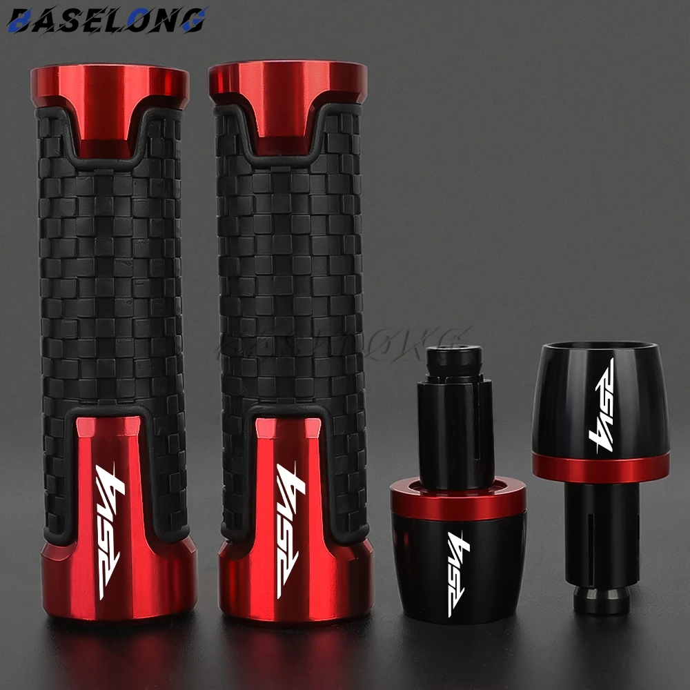 

Motorcycle Handlebar Grips Bar Ends Hand Grip Plug Slider End Caps For Aprilia RSV4 FACTORY RSV4R RSV4RR 2009-2025 2024 2023
