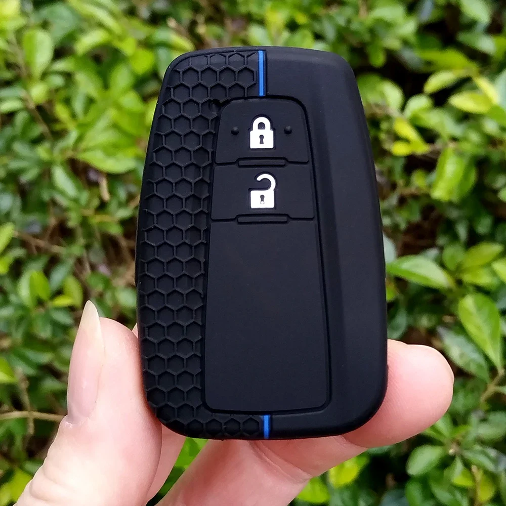 

Car Key Case Protector Soft Silicone Key Shell Cover Accessories For Toyota Prius Camry Corolla C-HR CHR RAV4 Prado 2018 2022