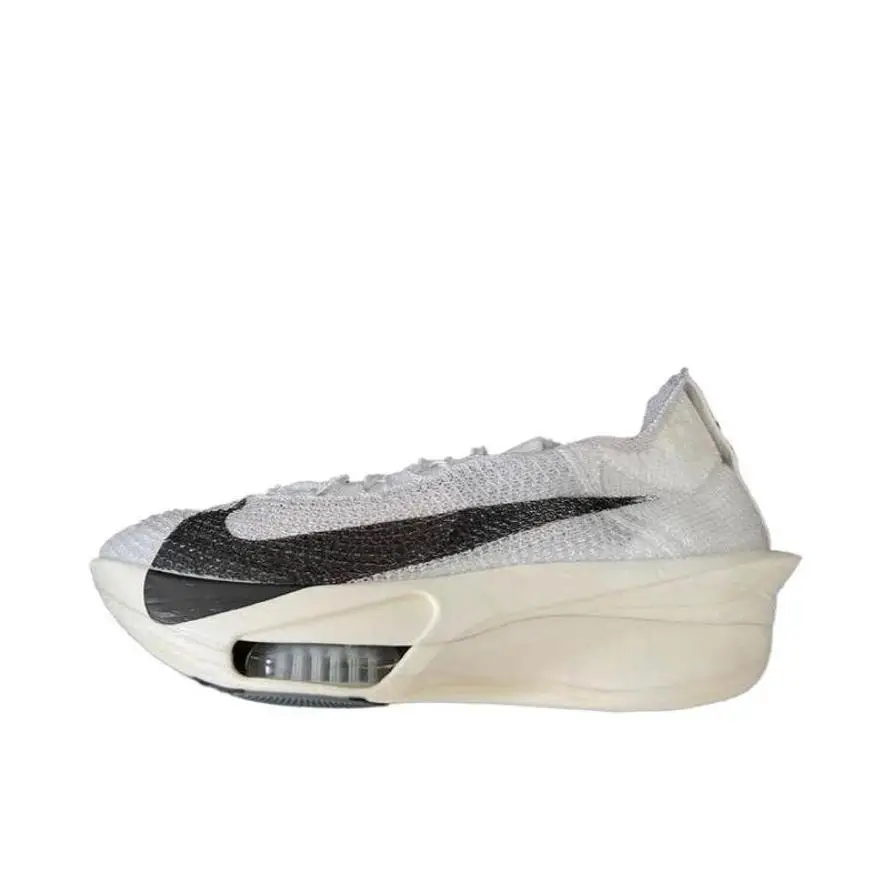 

Nike Air Zoom Alphafly 3 Women and Men White Black Carbon Plate Air Cushioning Rebound Marathon Running Shoes ZD6206-100