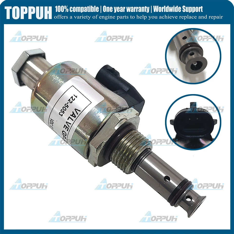 

12V 122-5053 Solenoid Valve For CAT E322C 3126 3126B IPR Valve Injector Regulator