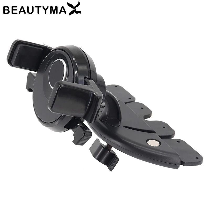 Pemegang Mobil Otomatis Slot CD Dudukan Telepon Dapat Diperpanjang Tampilan GPS Mendukung 360 Dudukan Telepon Mobil Dapat Diputar Berkendara Aman