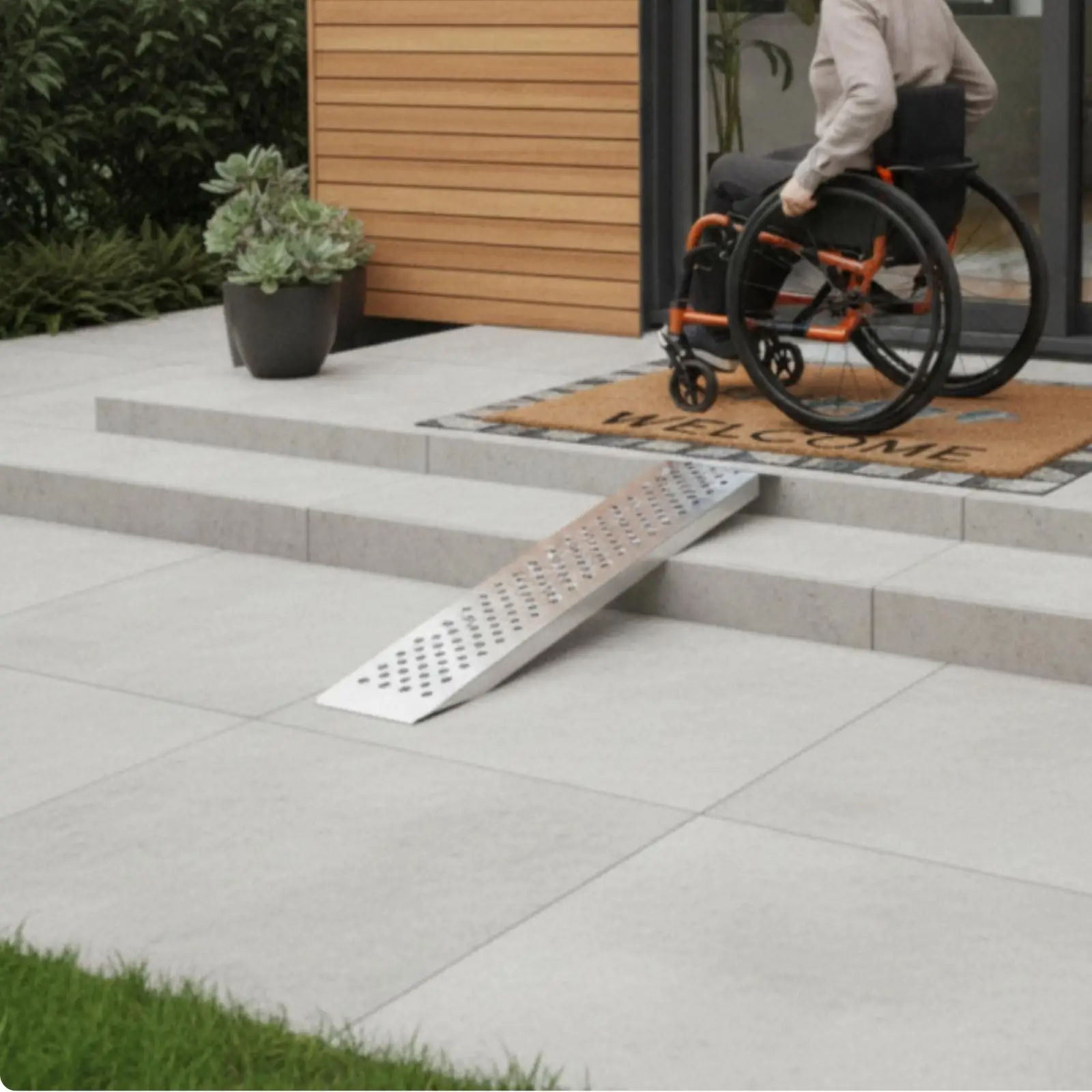 Durable Iron Motorcycle Loading Ramp for Everyday Access Needs on Sloped Surfaces