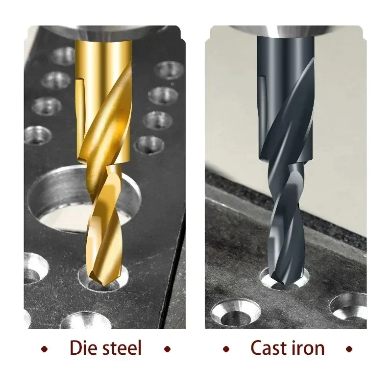 TG HSS M35 ขั้นตอนที่เจาะบิตสําหรับอลูมิเนียมทองแดงเหล็กแม่พิมพ์ไม้พลาสติก