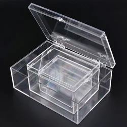 Mini Jewelry Hair Accessories Storage Box  Beads Nail Accessories Storage Box  Sundries Storage Box Transparent Plastic Box