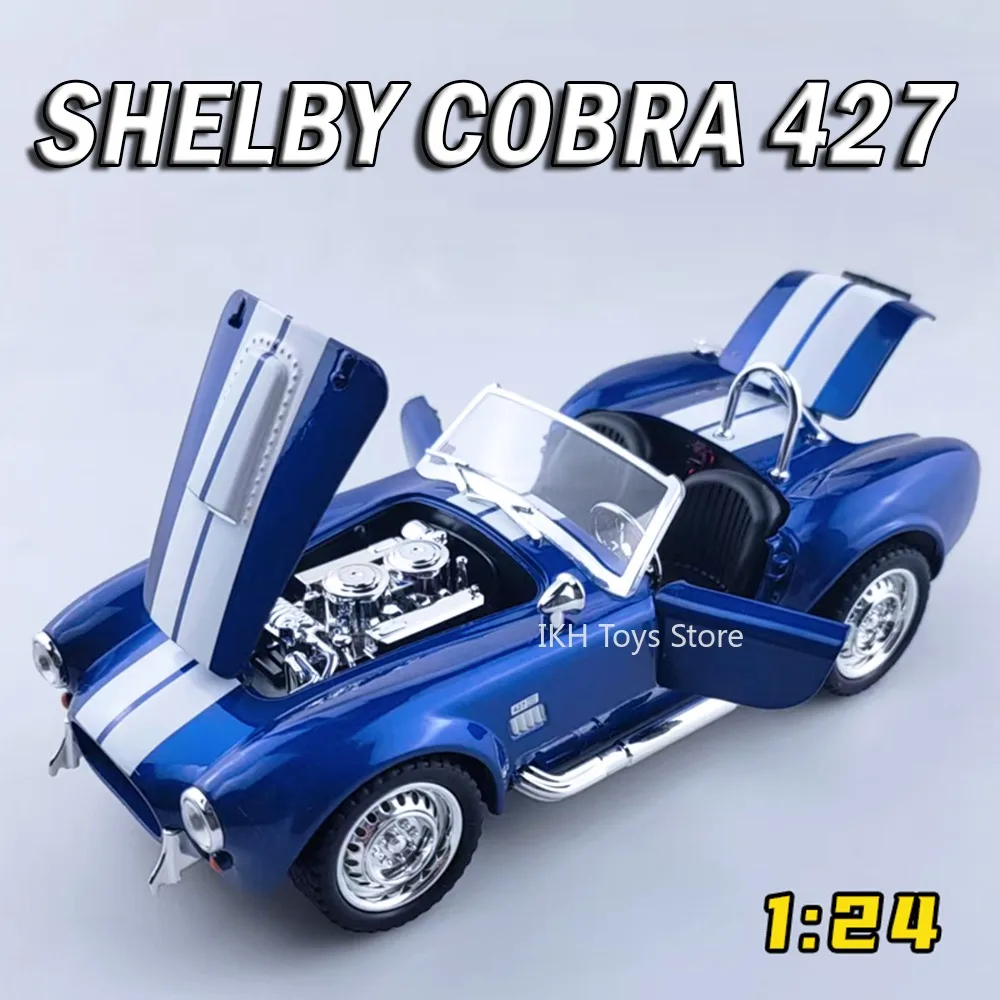 

1:22 Model Toy Shelby Cobra 427 Honda NA1 Sports Cars Alloy Diecast Sound Light Doors Opened Pull Back Supercars for Kids Gifts