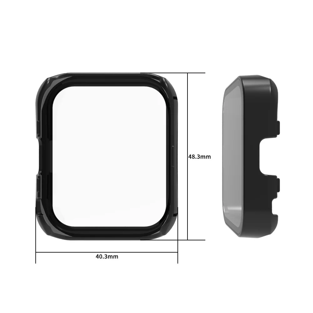 Ultra Thin Hard PC Case กระจกนิรภัยป้องกันหน้าจอฝาครอบป้องกันสําหรับ Huami Amazfit Bip 5