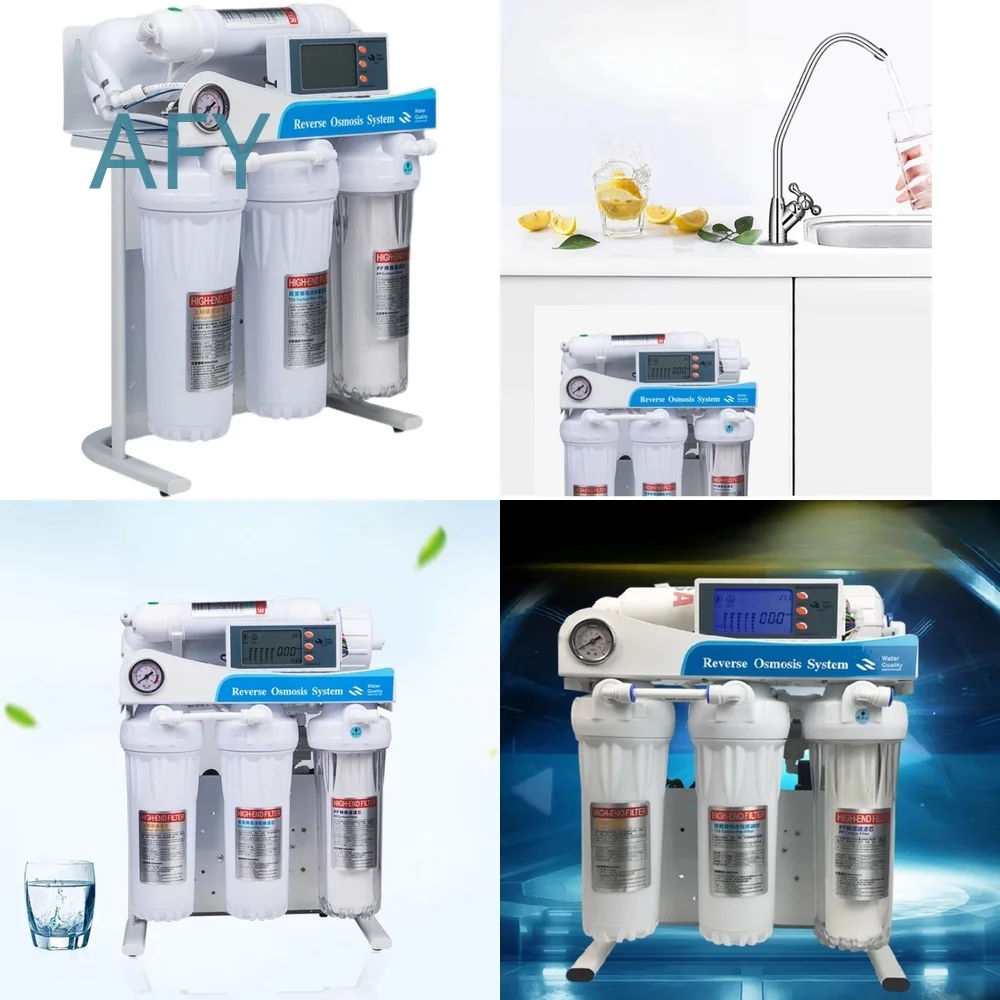 600G 800G RO Reverse Osmosis System for Aquarium Water Filtration Smart Auto Shut Off Filter Level 5 Purification Bucket Free