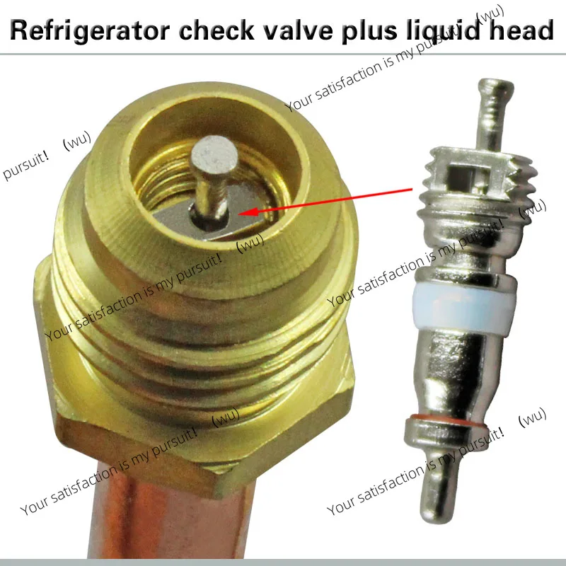 2pcs New Refrigerator Check Valve Refueling Head  125mm Quick Connector/refrigerant Filling Valve Refrigeration Accessories