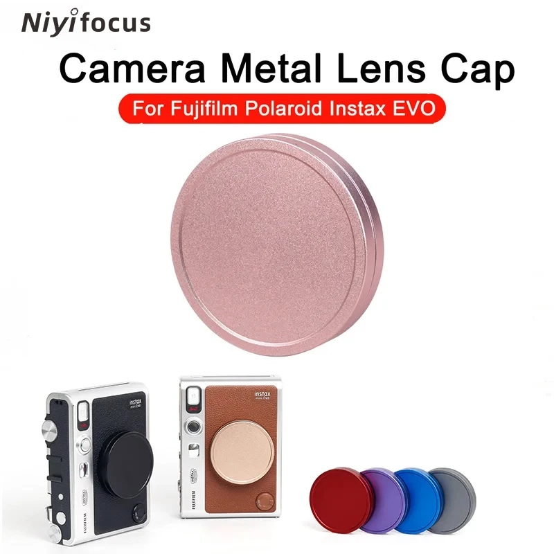 Lens Cap Instax Mini EVO Accessories Portable Camera Cover Etal Dustproof Waterproof for Fujifilm Polaroid Instax EVO Camera
