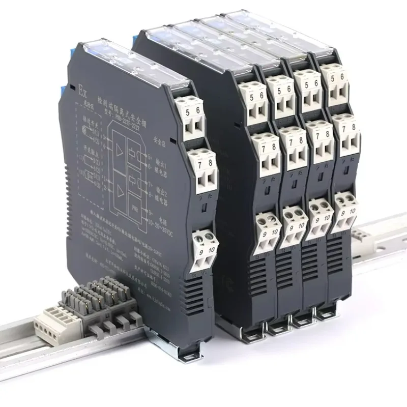 safety barrier two-way three-wire transmitter 4-20mA output 6 sockets 5V input power distribution equipment1 units per package