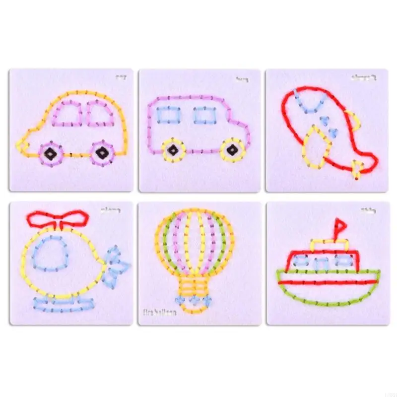 Nonwoven Fabric Craft Project Sewing Kits Toy Kids Fine Motor Skill Learning Toy L8RB