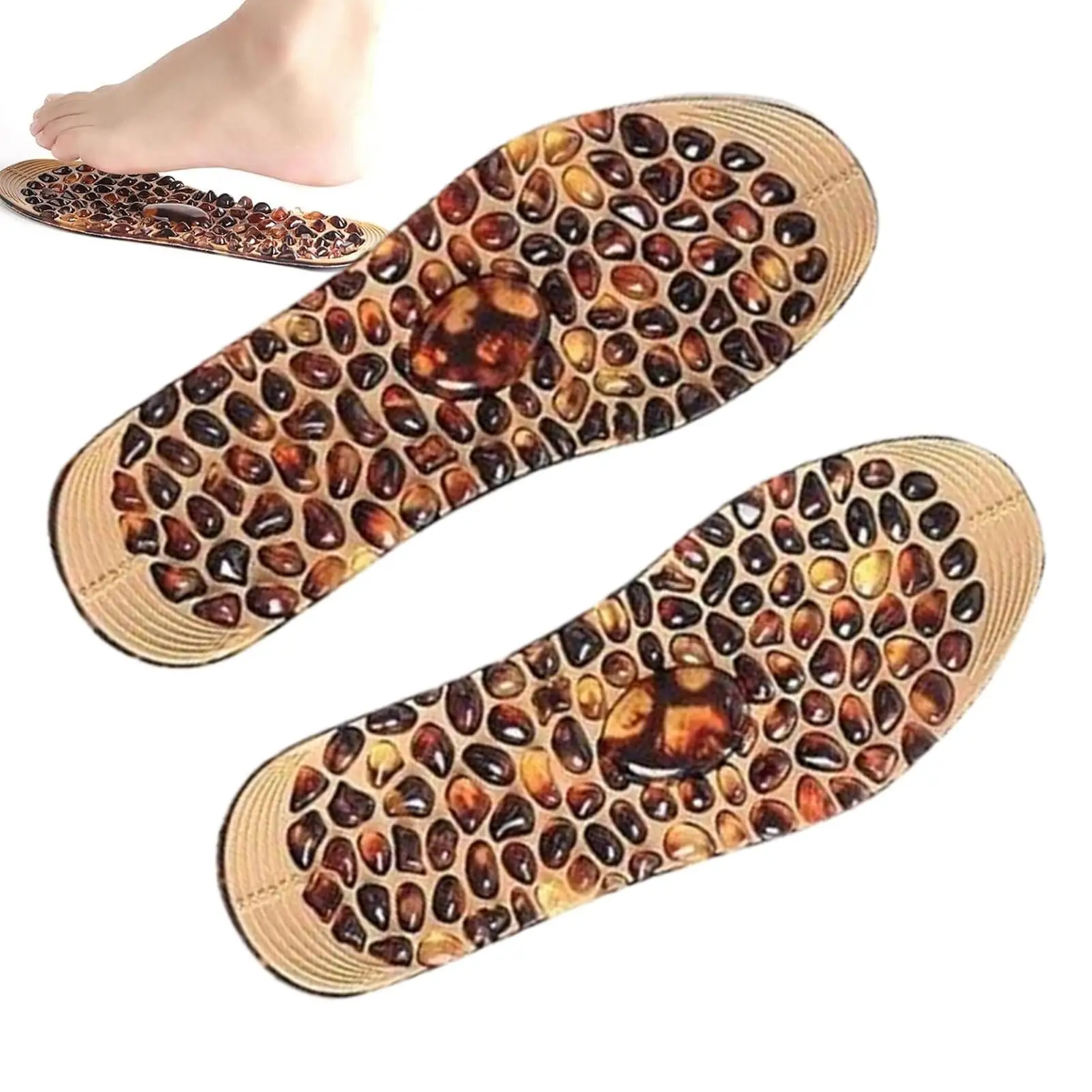 

Massage Insoles Arch Support Half-Insole Ergonomic Pad Breathable 2 Pieces Cushion for Walking Commute Standing Outdoor Work