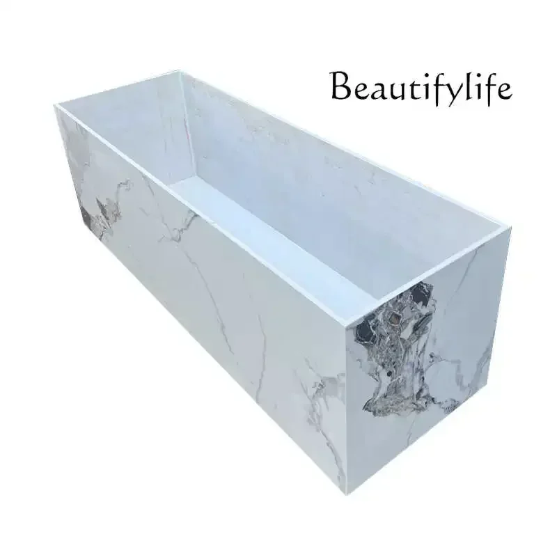 N63 WM 0 Slate Outdoor Fish Tank Household Floor-to-ceiling Large Aquarium Water-free Lazy Rectangular Ecological Landscaping