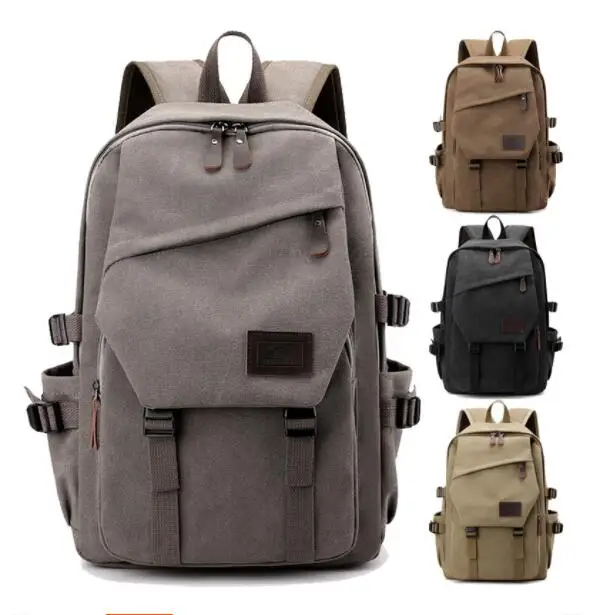 Man\'s Canvas Backpack Travel Schoolbag Male Backpack Men Large Capacity Teenage Boys Rucksack Shoulder School Bag mochilas bolsa