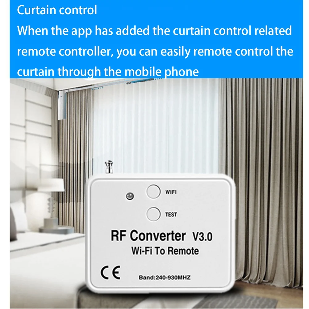 Wifi Remote Control Converter Rf Radio Frequency Wifi Remote Control 240-930Mhz for Smart Home Garage Door