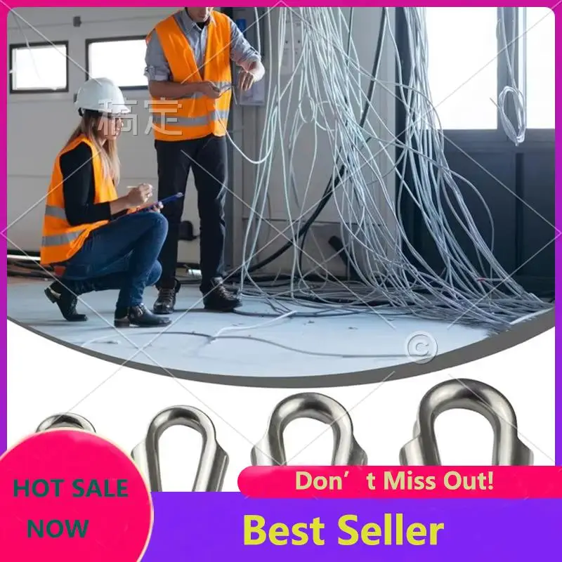 ABNL Cable Thimble Stainless Steel Rope Thimble Rope Thimble Rigging For Wire Rope Cable Wire Rope Chain Thimble Racking Tool