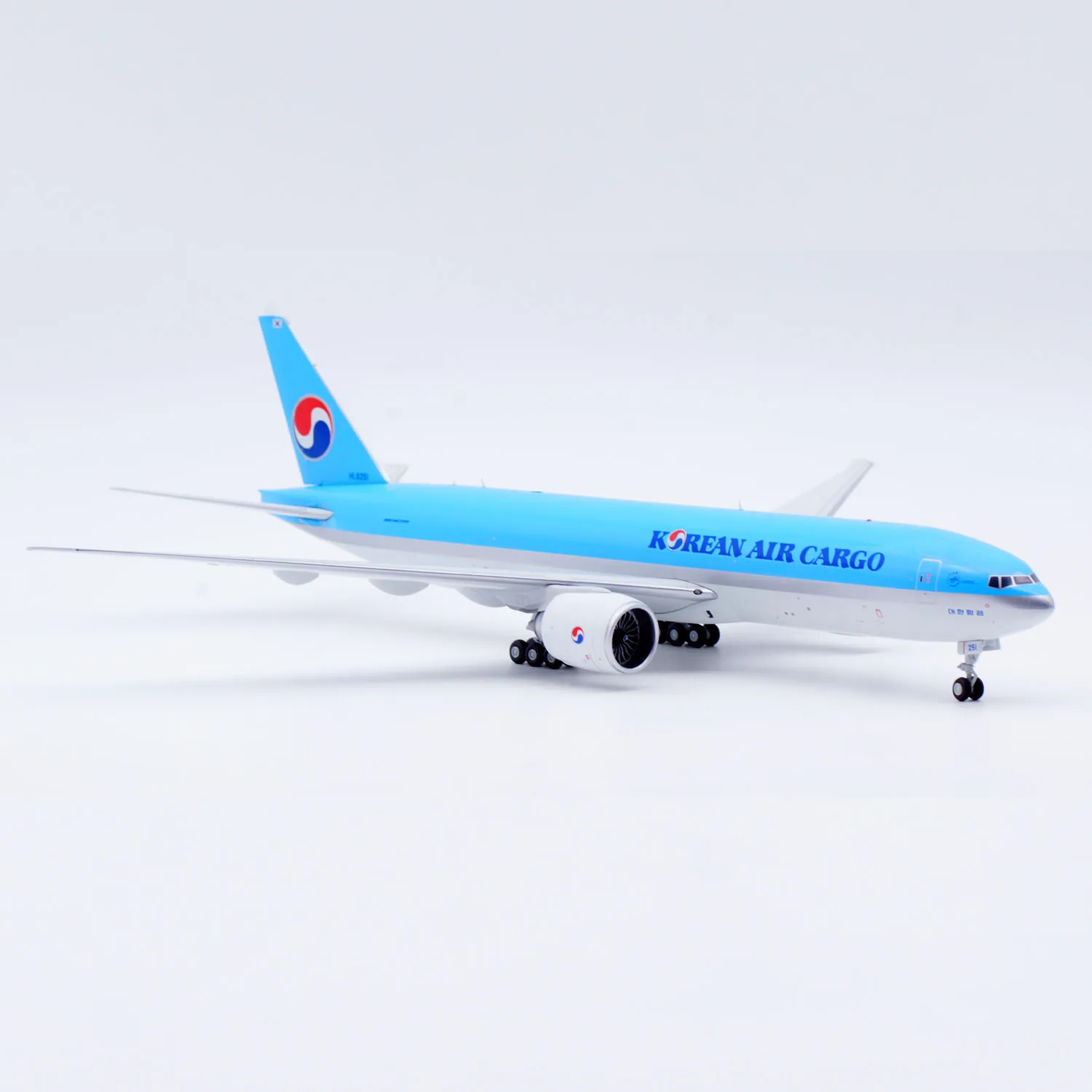 SA2004合金製コレクタブル飛行機ギフト JCウィングス 1/200 韓国航空貨物「スカイチーム」ボーイングB777Fダイキャスト航空機ジェットモデル HL8251
