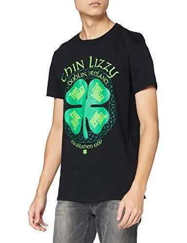 HIN LIZZY FOUR LEAF CLOVE Size L New T Shirt P72z