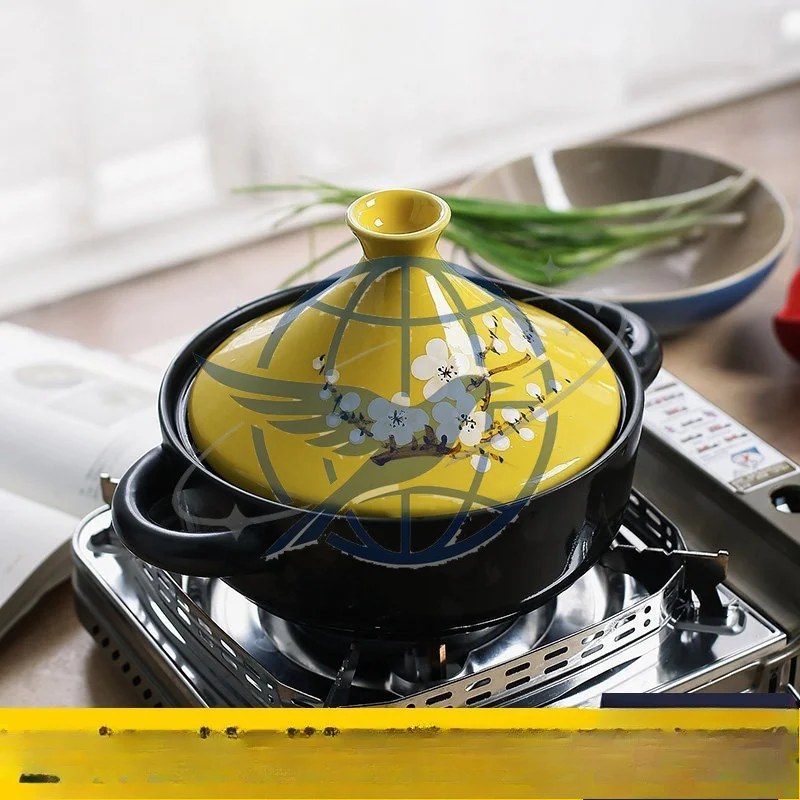 Hand-painted Taji ceramic rice special casserole open flame high temperature resistant  household stew