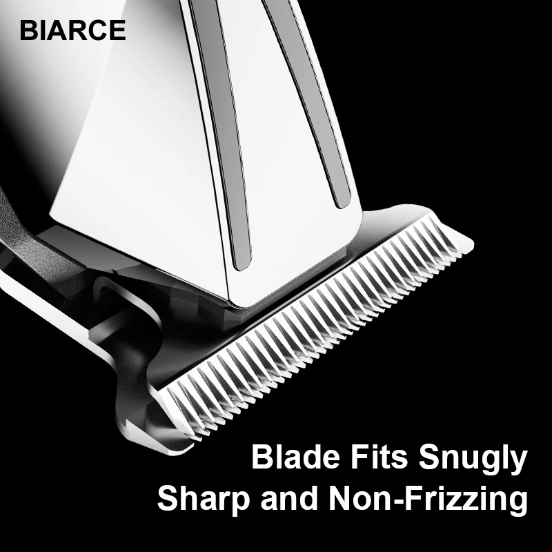 BIARCE Professional Hair Clipper For Men Adjustable Cordless Electric Hair Trimmer Rechargeable Hair Cutting Machine Lithium