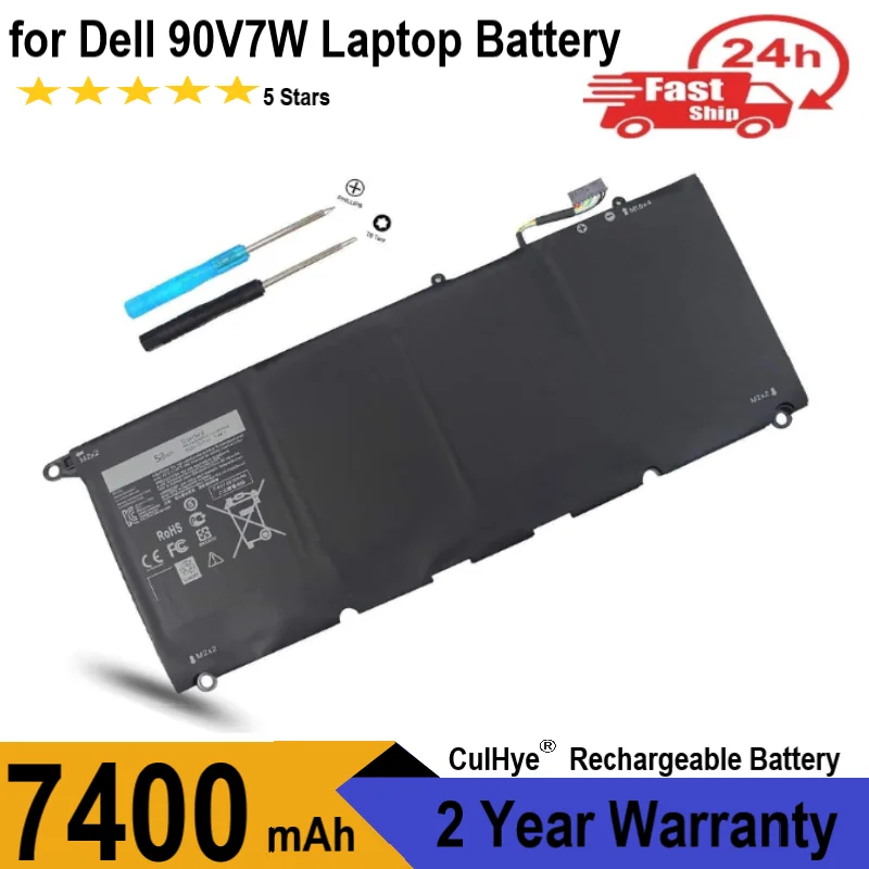 

100% новый 7,6 V 90V7W JHXPY JD25G 090V7W Аккумулятор для ноутбука Dell XPS 13 9343 XPS13 9350 13D-9343 P54G 0N7T6 5K9CP RWT1R 0DRRP 56WH