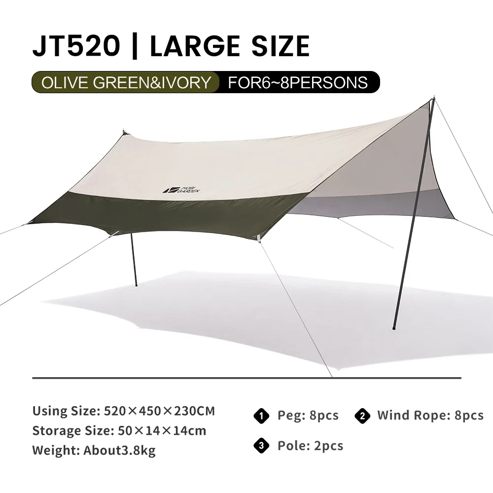 Outdoor picnic camping tarpaulin sunshade uv canopy waterproof