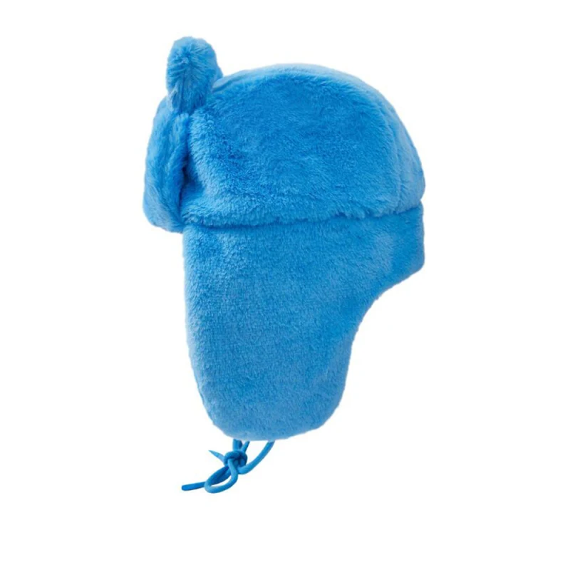 Fashion Ushanka Hat Blue Pete The Cat Winter Women's Cap Trapper Woman Ski Hats Caps Real She